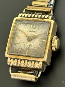 * genuine article / regular goods *gamisonjamison18K 0750 stamp gold clock 18 gold 10.75g gross weight 17g 17 stone lady's hand winding wristwatch antique operation goods 