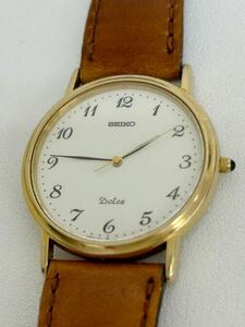 * genuine article / regular goods *SEIKO Seiko Dolce Dolce 9531-7000 quartz wristwatch men's watch white face operation goods 