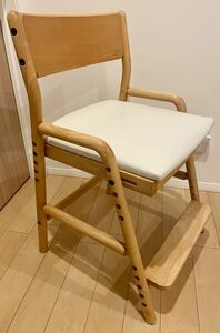 [ beautiful goods ]ISSEIKI FIORE study chair bearing surface with cover study chair wooden height adjustment possibility beige construction goods natural tree simple natural for children chair 