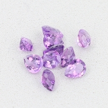 アメジスト（規格サイズPC4×3）1.33ct/10PC 【W-298】_画像5