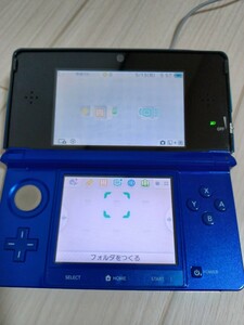 美品 任天堂 NINTENDO 3DS ニンテンドー3DS ゲーム機 本体 　ブルー　スタンド付