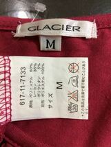 GLAClER カットソー 濃ピンク色 前ピンク×黒フリル ボータイ付き サイズM_画像8