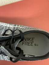 ナイキ (Nike) フリー フライニット グレーミックス ニットシューズ サイズ23_画像5