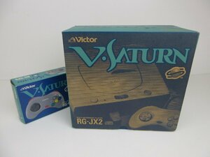 [ operation verification settled ] beautiful goods Victor V Saturn V SATURN game machine body RG-JX2 RG-CP6 controller set box instructions equipped / 100(SGSS015701)