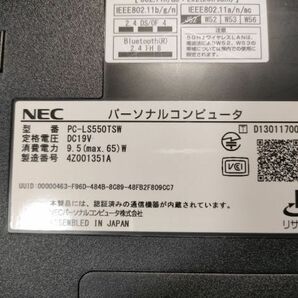 【一部ジャンク】NEC LaVie LS550/T PC-LS550TSW Core i5-4210M BIOS起動可能 マザーボード 液晶パネル キーボード【動作確認済み】の画像6