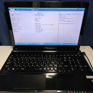 【ジャンク】NEC LaVie LS350/T PC-LS350TSB Core i3-4100M BIOS起動可能 マザーボード 液晶難あり キーボード【動作確認済み】の画像1