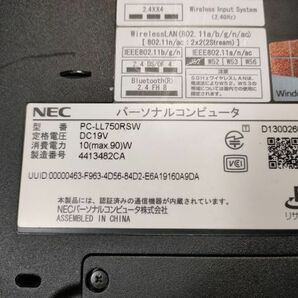 【一部ジャンク】NEC LaVie LL750/R PC-LL750RSW i7仕様(CPU等欠品) BIOS起動可能 マザーボード 液晶パネル キーボードNG【動作確認済み】の画像8