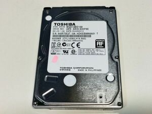 【ジャンク】東芝 1TB(1000GB) HDD 2.5インチ 9.5mm厚 CrystalDiskInfo注意判定【0E2T】