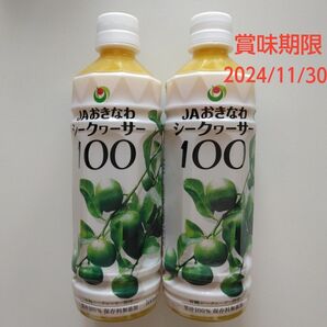 JAおきなわ シークワーサー 100〈500ml〉 ２本　果汁100％原液　砂糖・香料・着色料・保存料無添加