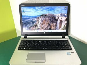 【埼玉発送】【動作確認済】HP / HP ProBook 450 G3 / Intel(R) Core(TM) i5-6200U CPU@2.30GHz 2.40GHz / 8GB / HDD500GB / Windows11Pro