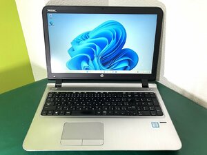 【埼玉発送】【動作確認済】HP / HP ProBook 450 G3 / Intel(R) Core(TM) i5-6200U CPU@2.30GHz 2.40GHz / 8GB / HDD500GB / Windows11Pro