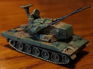 ワールドタンクミュージアム vol.4　1/144　87式自走高射機関砲　2色迷彩　陸上自衛隊　戦車　87AW 海洋堂　タカラ　WTM　JGSDF