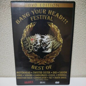 BANG YOUR HEAD FESTIVAL!!! 輸入盤DVD 2枚組 モーターヘッド ディオ サクソン Y&T セバスチャン・バックetc