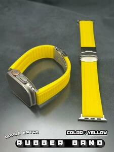  желтый Apple часы Raver частота ремень серии 9 Ultra SE 49mm45mm44mm42mm широкий ширина 