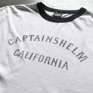新品 CAPTAINS HELM #CALIFORNIA RINGER BIG TEE Mサイズ ブラック キャプテンヘルム リンガー Tシャツ