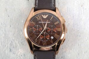 EMPORIO ARMANI Emporio * Armani AR-1701 хронограф Brown кварц мужские наручные часы часы 