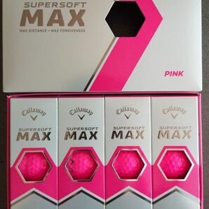 （新品）キャロウェイ SUPERSOFT(スーパーソフト) MAX ゴルフボール 2023年モデル ピンク 1ダース