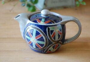 Art hand Auction Teapot/with tea strainer/hand-painted style * mark ku002, Japanese tableware, Tea utensils, teapot