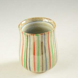 Art hand Auction Teacup/Tokusa/Mino ware/Hand-painted/yu030, Tea utensils, teacup, Single item