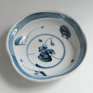 Art hand Auction 1 medium bowl/hand-painted/Mino ware Binzan bam022, Japanese tableware, Pot, Large bowl