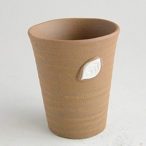 フリーカップ１個/ブラウン/１枚の木の葉 cs027