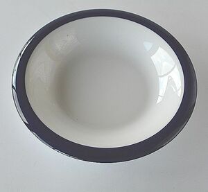  soup plate 1 sheets / blue rim / curry plate pasta plate 1 sheets with translation ps018