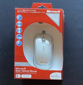  junk Microsoft Basic optical mouse silky white 