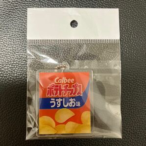 新品未開封 カルビー ポテトチップス うすしお味 キーホルダー