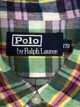 POLO RALPH LAUREN ポロラルフローレン 半袖シャツ チェック柄 170 メンズ 24051302s2_画像4