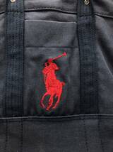 POLO RALPH LAUREN ポロラルフローレン トートバッグ キャンバス ビッグポニー 刺繍 ネイビー 24051402_画像4