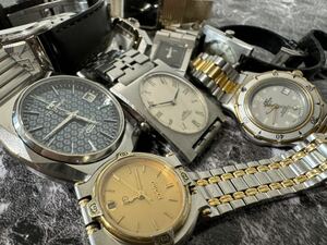 [1 jpy start ] wristwatch 9 point set sale present condition goods part removing GUCCI Longines HAMILTON TECHNOS etc. 