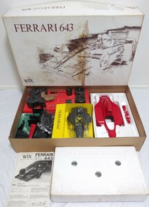 [ including in a package un- possible ] plastic model FERRARI Ferrari 643 WRX 1/8 scale ROSSO rosso not yet constructed details not yet verification Junk 