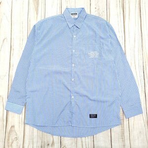 【OUTLET】DOUBLESTEAL ダブルスティール ストライプ シャツ 長袖 薄手 メンズ (nm24-23)