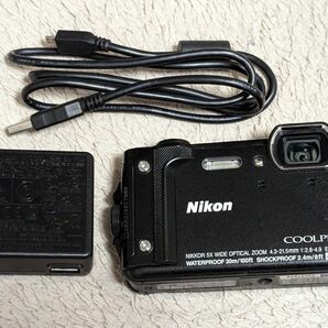 【送料無料】Nikon デジタルカメラ COOLPIX W300 BK クールピクス 1605万画素 ブラック 防水 耐寒 防塵