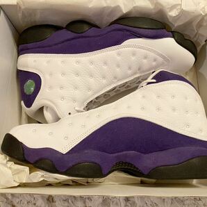 【1円スタート】 NIKE AIR JORDAN 13 RETRO LAKERS 28.5cm US 10.5 ナイキ エアジョーダン13 レイカーズ 新品 黒タグ プレ値の画像1