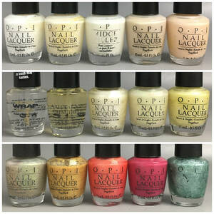 ut30/44 未使用 OPI ネイルラッカー 15色セット 15ml マニキュア ネイルカラー ポリッシュ サロン セルフ ラメ◆