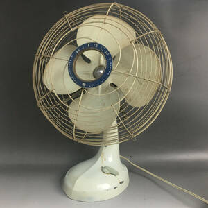 ut29/12 レトロ 日立 HITACHI 扇風機 A.C DESK FAN 4枚羽根 金属羽 M-6032x? レトロ扇風機 ※動作確認済み