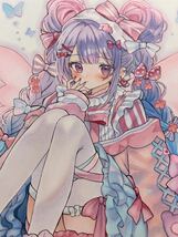 手描きイラスト　オリジナル　ribbon fairy☆　同人　A4 _画像4