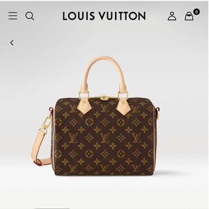 ルイヴィトン モノグラム スピーディー25 ハンドショルダーバッグ　ミニボストン VUITTON