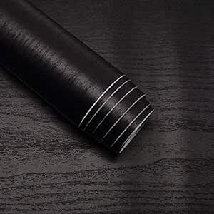 TOTIO cutting sheet black wood grain seat remake seat wood grain seal black wood grain wallpaper seal is ... stylish 40CMx