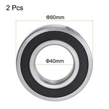 ◆2個セット 6208-2RS深溝玉軸受 40 mmボア 80 mm外径_画像2