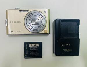 Y Panasonic パナソニック LUMIX DMC-FX66 リュクスゴールド ジャンク扱い 純正バッテリー充電器 DE-A59 付属