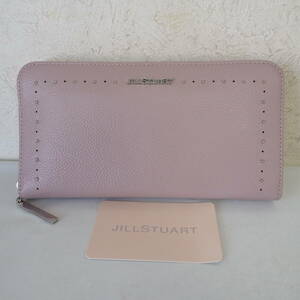 ◆未使用品*JILL STUART/ジルスチュアート*ラウンドジップ*シュリンクレザー*長財布*財布*ウォレット*ラメピンク◆