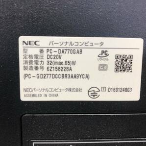 ☆AIO55☆ NEC PC-DA770GAB LAVIE DA770/G Core i7 7500U 2.70GHz 8GB 現状品の画像3