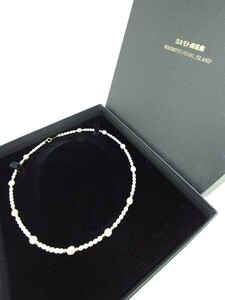 MIKIMOTO Mikimoto pearl necklace fresh water k18