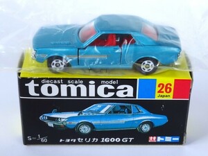 ●復刻版 tomica1/60《トヨタ セリカ 1600GT ☆自宅コレクション品》26 Japan/袋入り未使用品★底面にクモリあり☆送料ネコポス無料です!