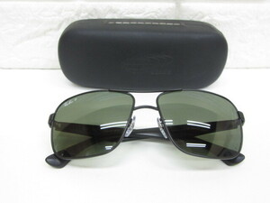 5D088NZ◎Ray-Ban レイバン RB3516 006/9A サングラス 眼鏡フレーム 度なし POLARIZED◎中古