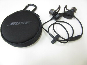 5D365NZ◎BOSE SoundSport wireless headphones (Model AI1) ワイヤレスイヤホン/Bluetooth ブラック 動作品◎中古