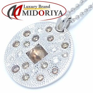 De Beers デビアス タリスマン バビロニアンサンメダル ネックレス カラーラフダイヤモンド K18WG ホワイトゴールド/291751【中古】