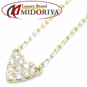 AHKAHa- Carhartt necklace diamond 0.05ct K18YG yellow gold /291838[ used ]